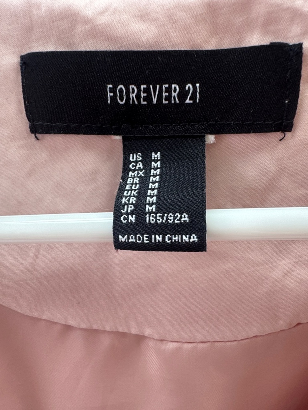 Forever 21 Pale Pink Hooded Utility Jacket - Picture 4 of 5